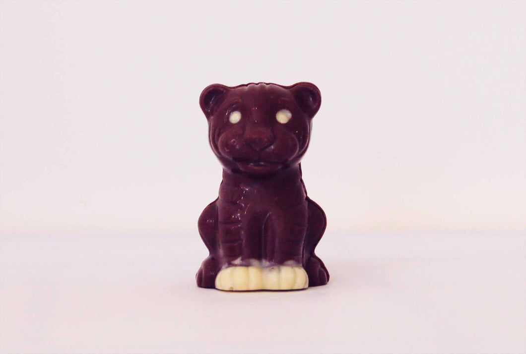 Sujet Tigre de Pâques au Chocolat au Lait Bio
